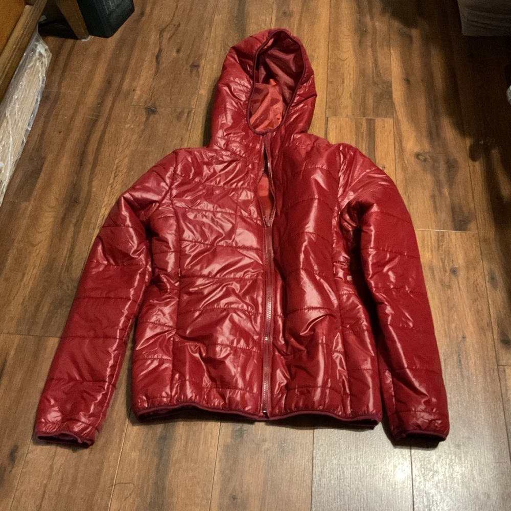 Source Unknown Cherry Red Puffer Jacket - image 1